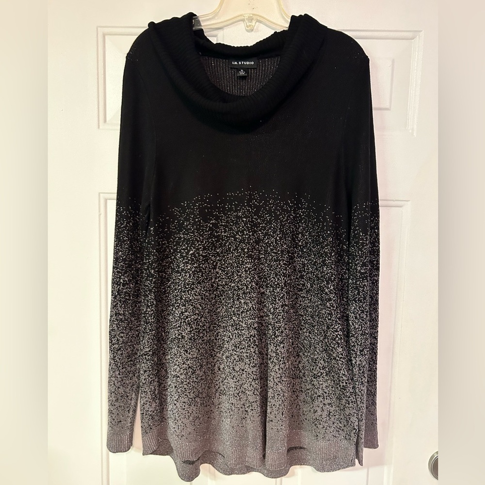 I.N. Studio Ombre Cowl Neck Sweater Dress Size XL‎
